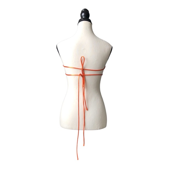 ☀️⛵️THATSSOFETCH ALANNAH CROP TOPS SATIN ORANGE🏖️🐠 - Picture 6 of 11